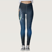 Hemelse Harp van de Maan Gebonden Hemel. Leggings (Voorkant)