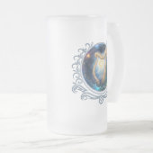 Hemelse Harp van de Maan Gebonden Hemel. Matglas Bierpul (Voorkant rechts)