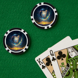 Hemelse Harp van de Maan Gebonden Hemel. Poker Chips