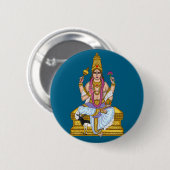 Hemelse Heer Chandra Knop Ronde Button 5,7 Cm (Voorkant /achterkant)