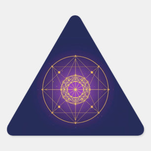 Hemelse Heilige Mandala – Mystieke Geometrie Sticker
