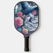 Hemelse Heksenroos Droomlandschap Pickleball Paddle (Voorkant)