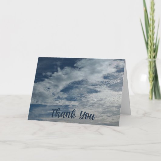 Hemelse Hemel Dank u 5x7 gevouwen Kaart (Voorkant)
