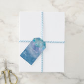Hemelse hemel sterrenstelsel baby shower cadeautag cadeaulabel (Met Touw)