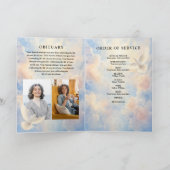 Hemelse Hemelrouwkaart met volgorde van dienst Programma (Binnen)
