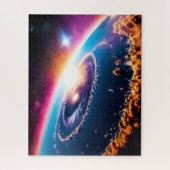 Hemelse hemels portretteren een kosmische kunst bu legpuzzel (Verticaal)