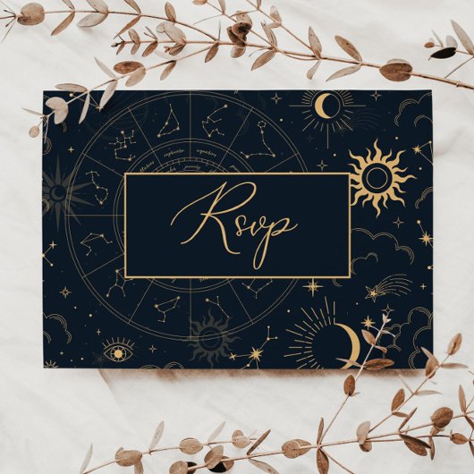 Hemelse herinnering RSVP Uitnodiging Briefkaart