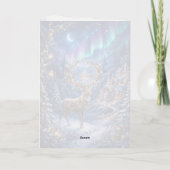 Hemelse herten Kerstkaart Kaart (Achterkant)