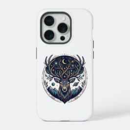 Hemelse Herten Maan & Ster Kunst Hert iPhone 15 Pro Case