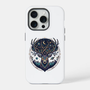 Hemelse Herten Maan & Ster Kunst Hert iPhone 15 Pro Case