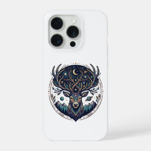 Hemelse Herten Maan & Ster Kunst Hert iPhone 15 Pro Case
