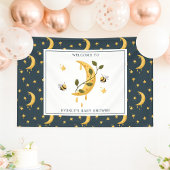 Hemelse Hommelmanaar Honing Baby Shower Spandoek