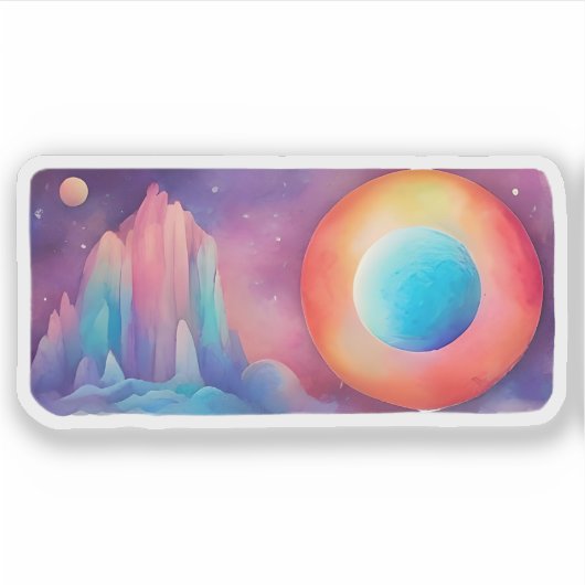 Hemelse Horizons Sticker (Voorkant)