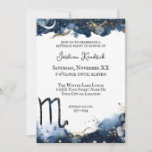 Hemelse Horoscoop Schorpioen Verjaardag Kaart (Voorkant)