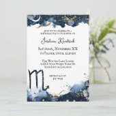 Hemelse Horoscoop Schorpioen Verjaardag Kaart (Staand voorkant)