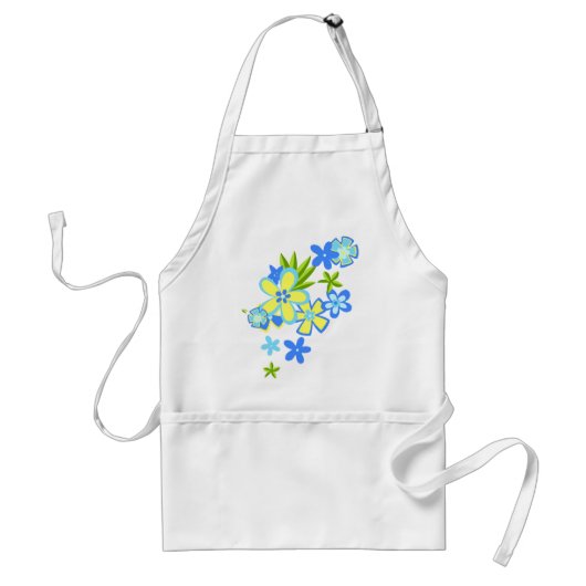 Hemelse Hula Bloemen Keuken Schort (Voorkant)