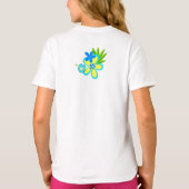 Hemelse Hula Hawaiiaanse bloemen T-shirt (Achterkant)