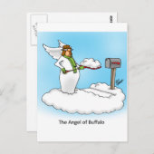 Hemelse Humor Angel Cartoon Gift! Briefkaart (Voorkant / Achterkant)
