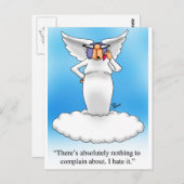 Hemelse Humor Angel Cartoon Gift! Briefkaart (Voorkant / Achterkant)