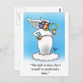 Hemelse Humor Angel Mode Cartoon Gift! Briefkaart (Voorkant / Achterkant)