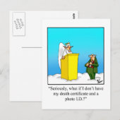 Hemelse Humor Briefkaart (Voorkant / Achterkant)