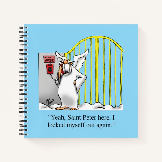 Hemelse Humor Spiraal Notitieboek (Voorkant)