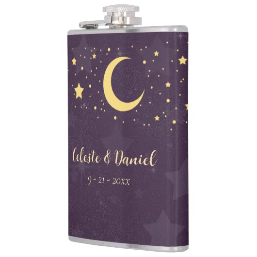 Hemelse Huwelijk Sterrenhemel Heupfles (Links)