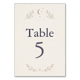 Hemelse Huwelijks Tafel Nummerkaart Kaart