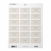 Hemelse Huwelijksadreslabels Etiket (Full Sheet)