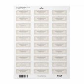 Hemelse Huwelijksadreslabels Etiket (Full Sheet)