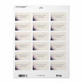 Hemelse Huwelijksadreslabels Etiket (Full Sheet)