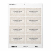 Hemelse Huwelijksadreslabels Etiket (Full Sheet)