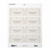 Hemelse Huwelijksadreslabels Etiket (Full Sheet)