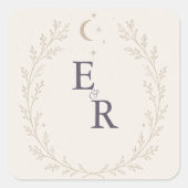 Hemelse Huwelijksenvelop Zegellak Sticker (Voorkant)