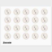 Hemelse Huwelijksenvelopzegelsticker Ronde Sticker (Vel)