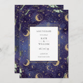 Hemelse Huwelijksfoto Geschreven in de Sterren Save The Date (Voorkant / Achterkant)