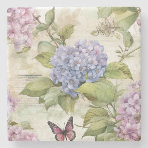 Hemelse Hydrangea Harmonie Stenen Onderzetter