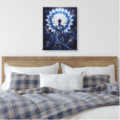 Hemelse Impasto Mandala Godin Canvas Afdruk (Insitu (Slaapkamer))