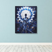Hemelse Impasto Mandala Godin Canvas Afdruk (Insitu (Houten vloer))