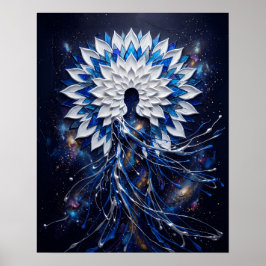 Hemelse Impasto Mandala Godin Poster