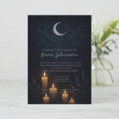 Hemelse Indigo heidense heks begrafenis Memorial Kaart (Staand voorkant)