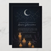 Hemelse Indigo heidense heks begrafenis Memorial Kaart (Voorkant / Achterkant)