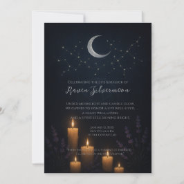 Hemelse Indigo heidense heks begrafenis Memorial Kaart