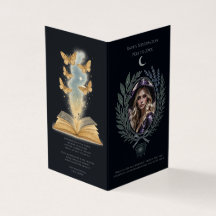 Hemelse Indigo heidense heks begrafenisprogramma