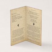 Hemelse Indigo heidense heks begrafenisprogramma Kaart (Binnen)