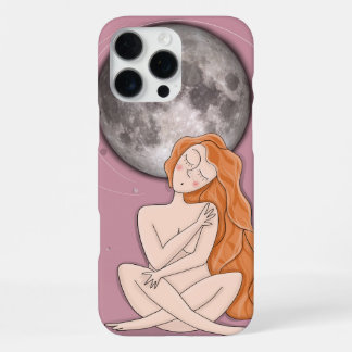 Hemelse iPhone Hoes – Handgetekende Illustratie 16 Pro Max Hoesje