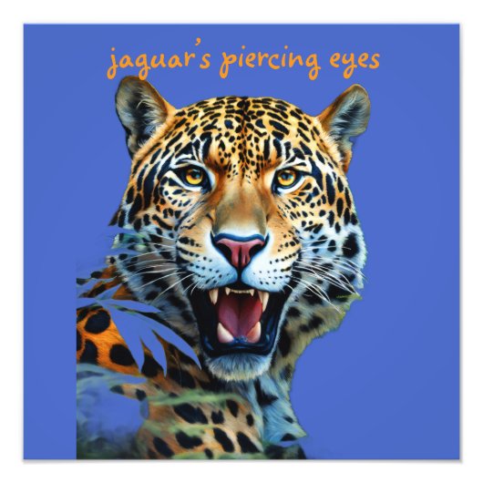 Hemelse Jaguar van het Betoverde Woud Foto Afdruk (Voorkant)