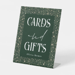 Hemelse Kaart en geschenken bruiloft Reclamebord Met Voetstuk