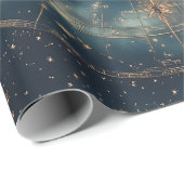  Hemelse Kaart met Dierenriem en Planetaire Cadeaupapier (Rol Hoek)
