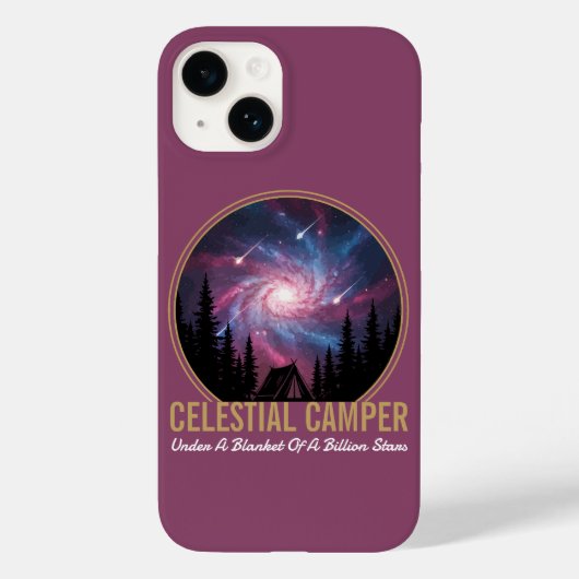 Hemelse Kampeerder Galaxy Nacht Scène Case-Mate iPhone Case (Achterkant)